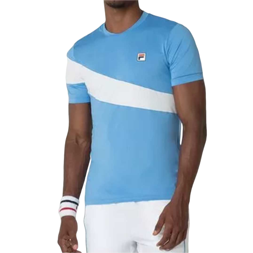 Camiseta Fila Flag - Azul e Branco